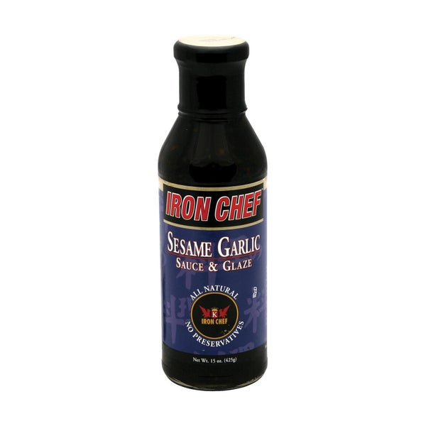 6-PACK OF Sauce Sesame Garlic Iron Chef 15 oz