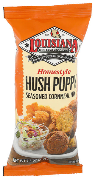 12-PACK OF HUSHPUPPY MIX HOMESTYLE SEASONED CORNMEAL 7.5 OUNCE - CASE OF 12