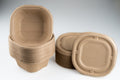 750-PACK OF Bowl 32 oz square round with Snap Lock, Natural, 750 Count Case