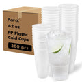 300-PACK OF Cup Plastic Karat [300 Pack - 32oz] Clear Plastic Cups, PET Cups (107mm), C-KC32