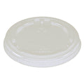 1000-PACK OF Cup/Lid PLA Cup Lids w/ No Straw Hole | Fits 4-9 oz World Centric Cold Cups | 1000 count