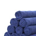 12 CT-PACK OF TOWEL HAND MICRFBR NVY BLU