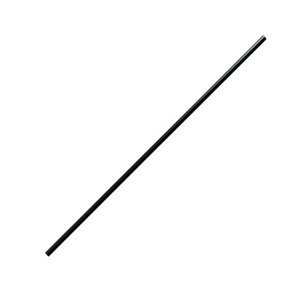 5000-PACK OF Straw Unwrp Karat 5,000 ct Stir Straws | Black (0.12" x 7.5")
