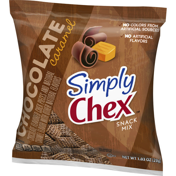 60-PACK OF SNACK MIX CHEX CHOC CARM SMPLY