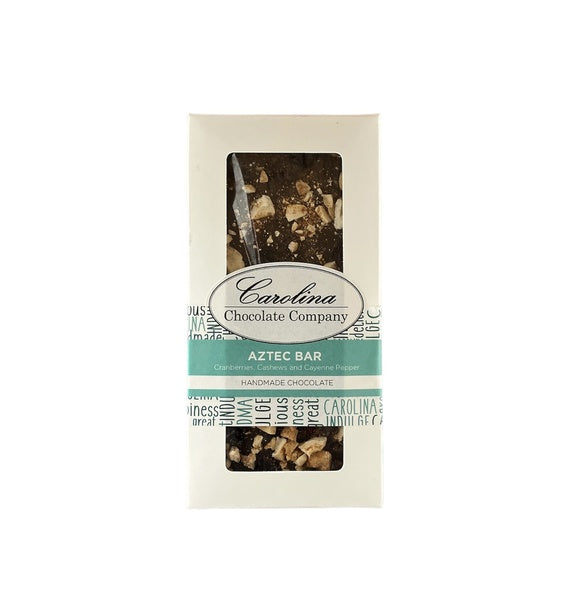 20-PACK OF Chocolate Dark Aztec Bar, Carolina Chocolate Company