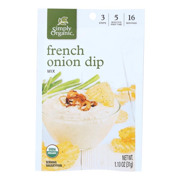 12-PACK OF Dip Mix French Onion Organic Simply Organic 1.1 oz