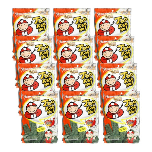 12-PACK OF Seaweed Dried Crispy Sriracha Taokaenoi Usa 1.21 oz