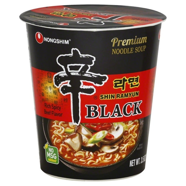 6-PACK OF NOODLE BEEF SHIN RAMYUN BLACK 3.56 OUNCE - CASE OF 6