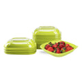 300-PACK OF Lid Togo Karat 300 ct 24 oz Square Disposable Salad Bowl Lids | PET | Green
