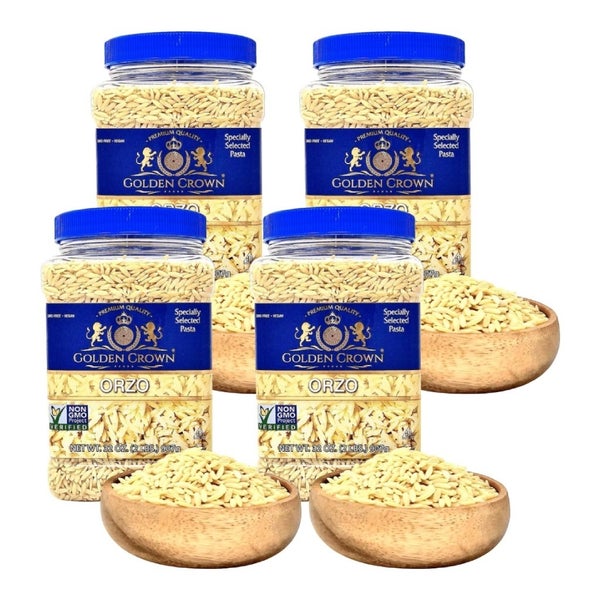 4-PACK OF Pasta Orzo Golden Crown 2 lb
