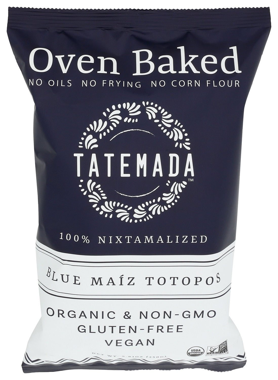 6-PACK OF SNACK CHIP BLUE MAIZ TOTOPOS