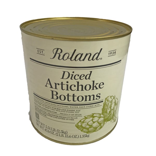 6-PACK OF ARTICHOKE BOTTOM DICE/BRINE
