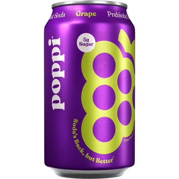 12- PACK OF SODA GRAPE PREBIOTIC
