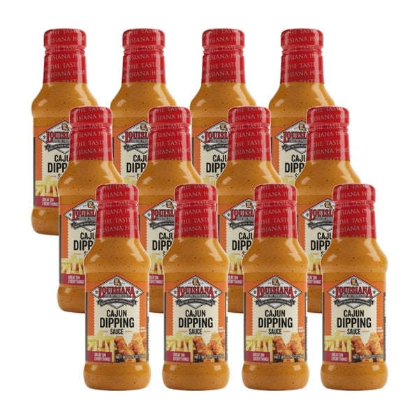 12-PACK OF Sauce Cajun Dipping Louisiana Fish Fry 10.5 oz