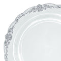 12-PACK OF Plate Appetizer 7.5" Clear Silver