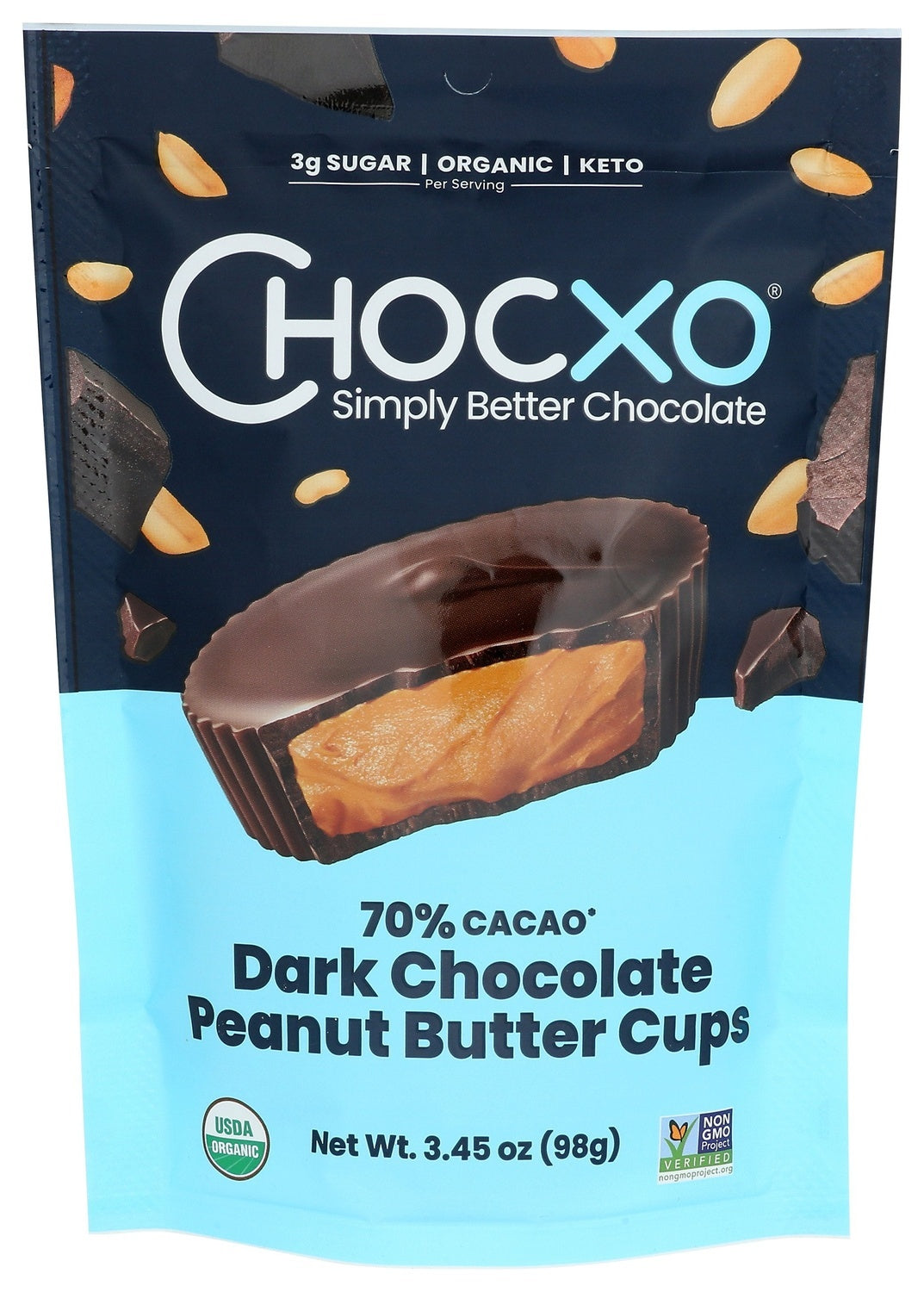 6-PACK OF CHOCOLATE DARK PEANUT BUTTER CUPS