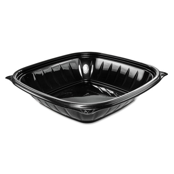 252-PACK OF Bowl Plastic Dart B32SB PresentaBowls Pro - Durable 32 oz. Black Plastic Square Bowls (8.5" x 8.5" x 2") - Perfect for Takeout and Delivery (4 Pack)