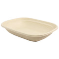 400-PACK OF CONTAINER TAKEOUT World Centric Compostable 20 oz PLA-Lined Fiber Trays 8.7 x 6.7" | 400 count