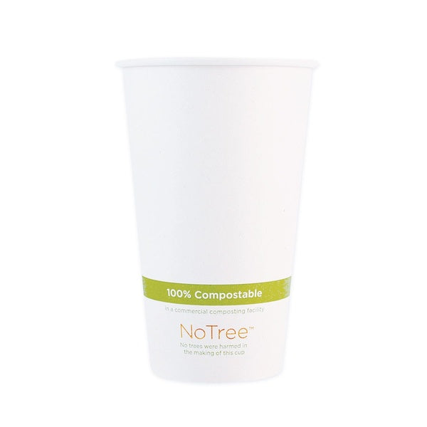 1000-PACK OF World Centric CUSU20 20 oz. NoTree Paper Hot Cups - Natural (1000/Carton)