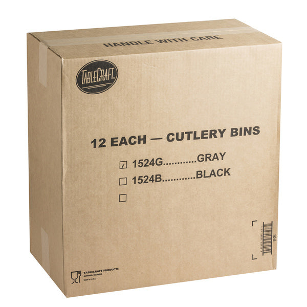 21X12-PACK OF BIN CUTLERY PLS GRAY 4COMP