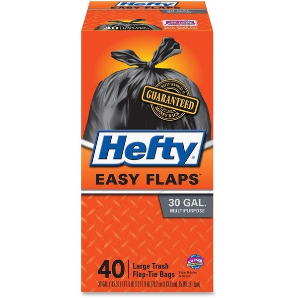 6-PACK OF TRASH LINER FLAP TIE BAGS - 240 BAGS