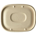 400-PACK OF CONTAINER TAKEOUT World Centric Compostable Fiber Lids for 8.7 x 6.7" Fiber Boxes | 400 count