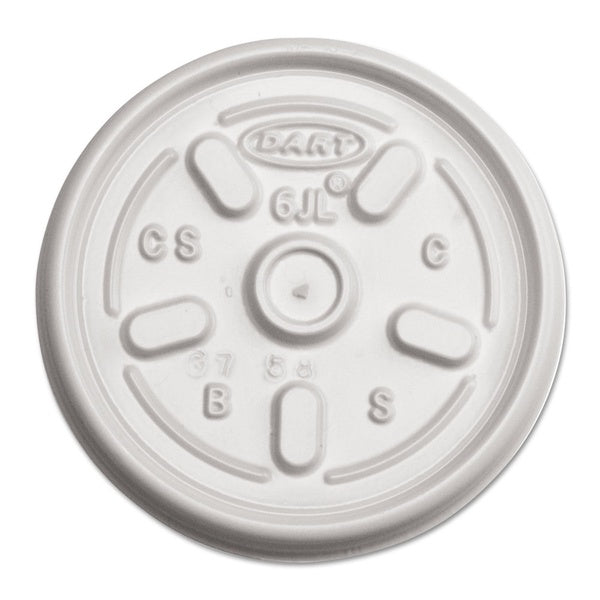 1000-PACK OF Lid Foam Vented Plastic Lids for 6 oz Foam Cups - 100 Pack, Ideal for Hot and Cold Foods