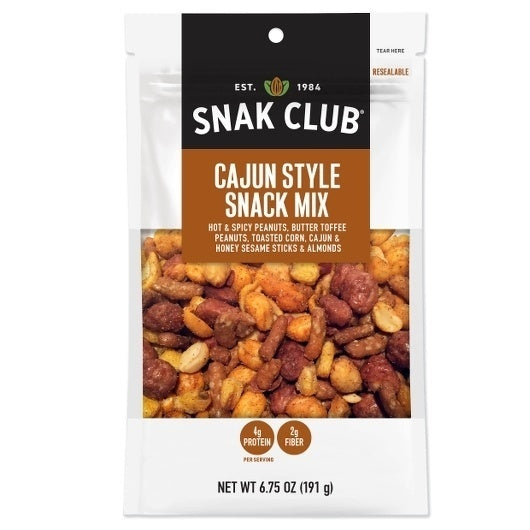 6-PACK OF Cajun Savory Mix Snak Club, 6 - 6.75 Oz