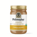 12-PACK OF Almond Butter Sprouted Naked Creamy 16oz, Philosopher Foods