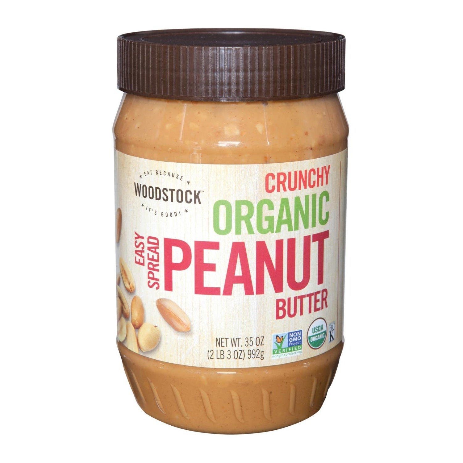 12-PACK OF PEANUT BUTTER CRUNCHY, EASY SPREAD