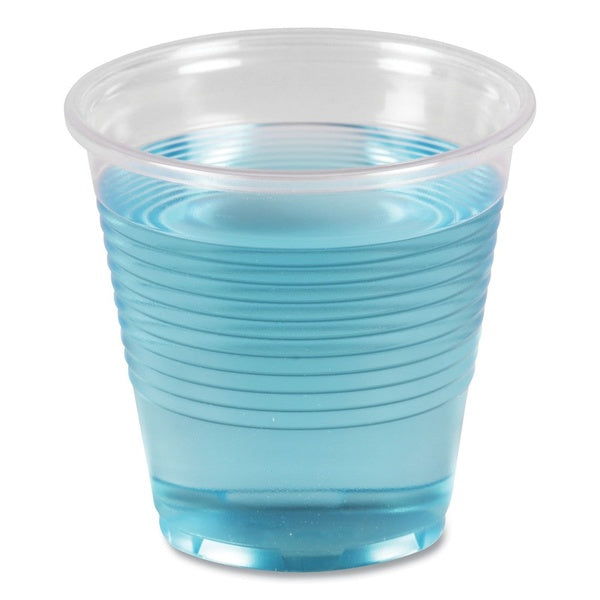 100-PACK OF Cup Plastic Boardwalk BWKTRANSCUP5PK 5 oz. Translucent Polypropylene Plastic Cold Cups - Perfect for Any Occasion (100 Count)