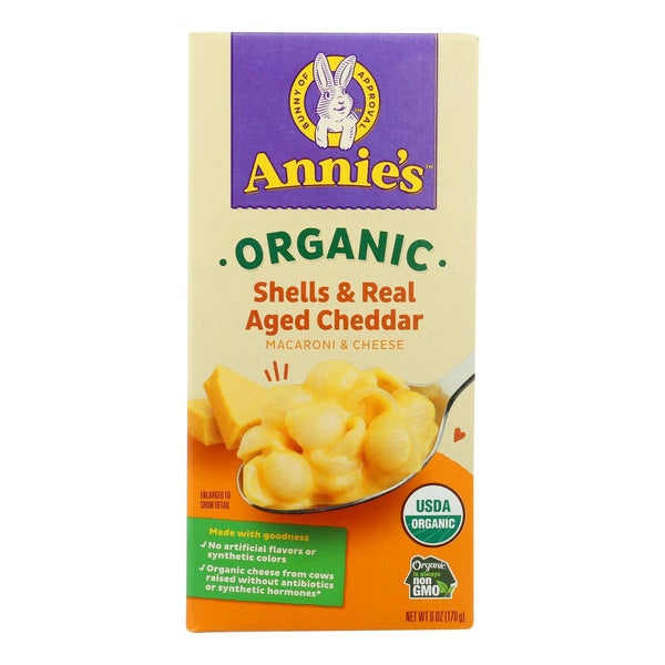 12-PACK OF Macaroni And Cheese Shell Cheddar Annies Homegrow 6 oz