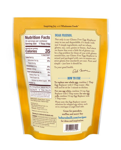 5-PACK OF EGG POWDER REPLACER GLTN FREE
