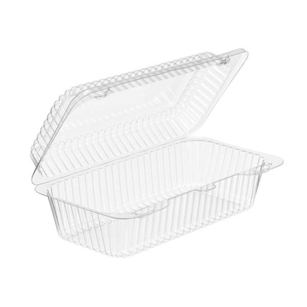 300-PACK OF 37 oz. Rectangular Bakery Hinged Container