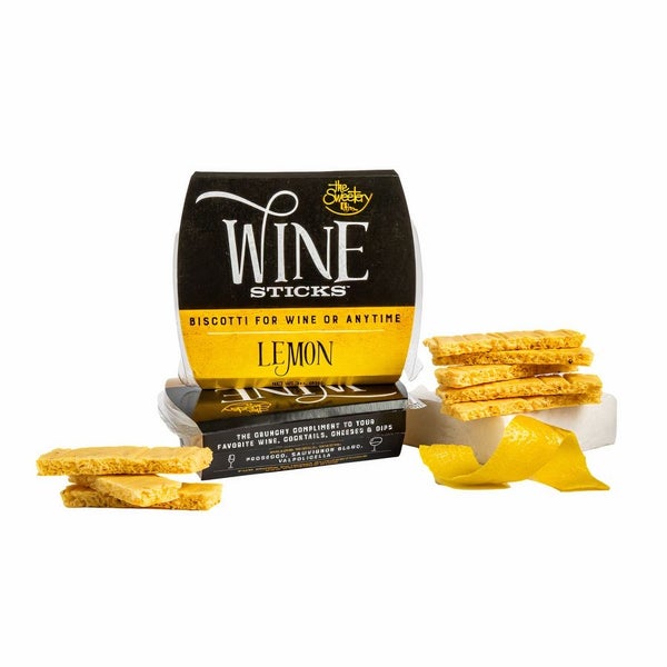 20-PACK OF Cookies Lemon Wine Sticks Box, The Sweetery