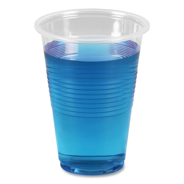 50-PACK OF Cup Plastic Versatile Boardwalk BWKTRANSCUP16PK 16 oz. Translucent Polypropylene Plastic Cold Cups - Ideal for Any Occasion (50 Count)
