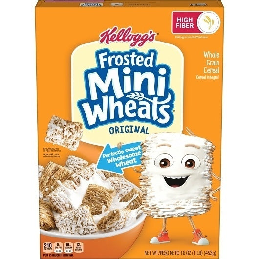 12-PACK OF Mini-Wheats Cereal Bite Size Frosted Kellogg'S, 12 - 16 Oz
