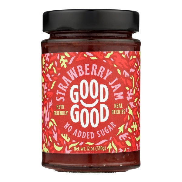6-PACK OF Jam Strawberry No Sugar Good Good 12 oz