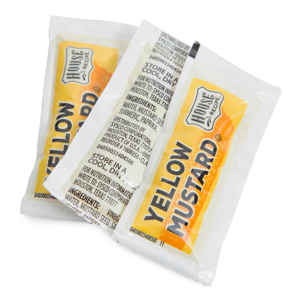 1000-PACK OF MUSTARD YELLOW PACKETS