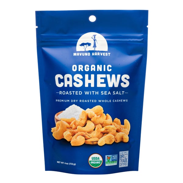 6-PACK OF Nut Cashew Roasted & Salted Organic, Retail Size