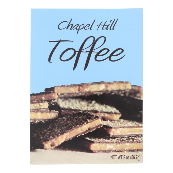 24-PACK OF Candy Toffee Pecan Dark Chocolate Chapel Hill Toffee 2 oz