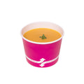 1000-PACK OF Container Takeout Karat 1,000 ct 16 oz Paper Food Containers | 112 mm | Pink