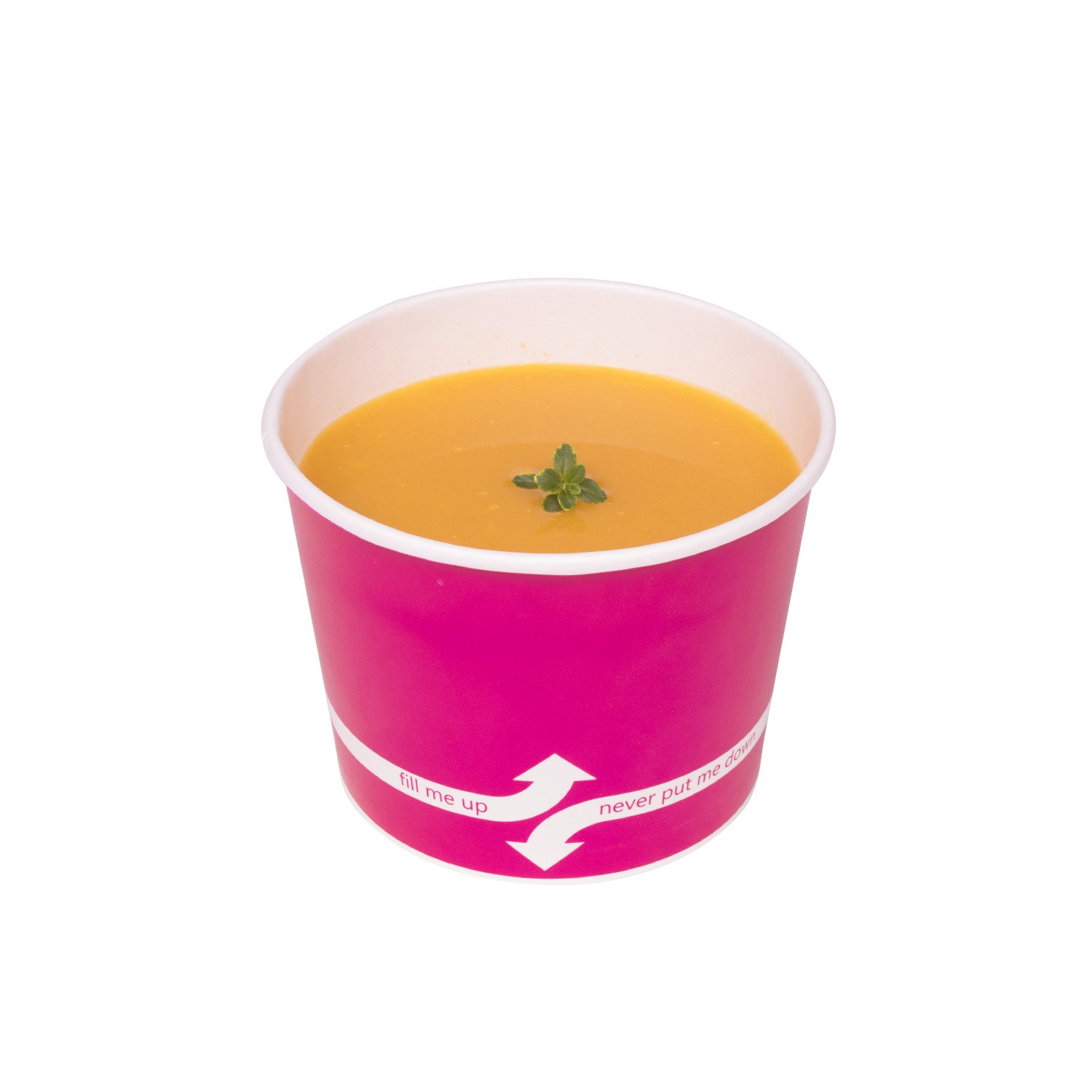 1000-PACK OF Container Takeout Karat 1,000 ct 16 oz Paper Food Containers | 112 mm | Pink