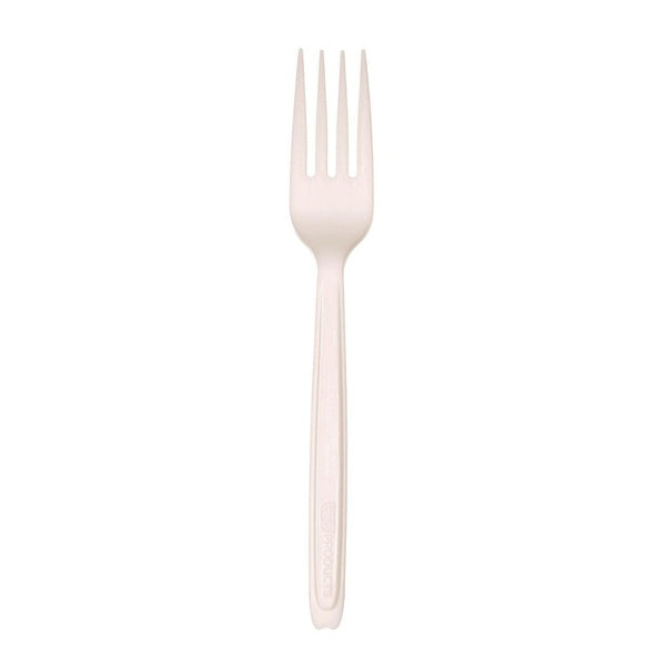 960-PACK OF Cutlery Set Eco-Products EP-CE6FKWHT 6-Inch Compostable Fork for Cutrelease Dispensing System - 960 Pieces Per Carton - Eco-Friendly White Cutlery