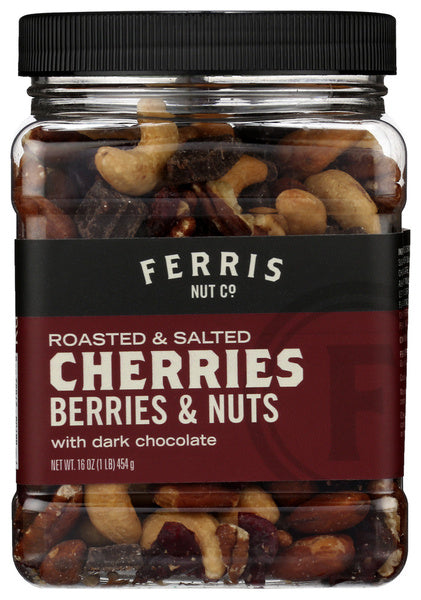 12-PACK OF SNACK MIX CHERRIES BERRIES NUTS DARK CHOCOLATE 16 OUNCE - CASE OF 12