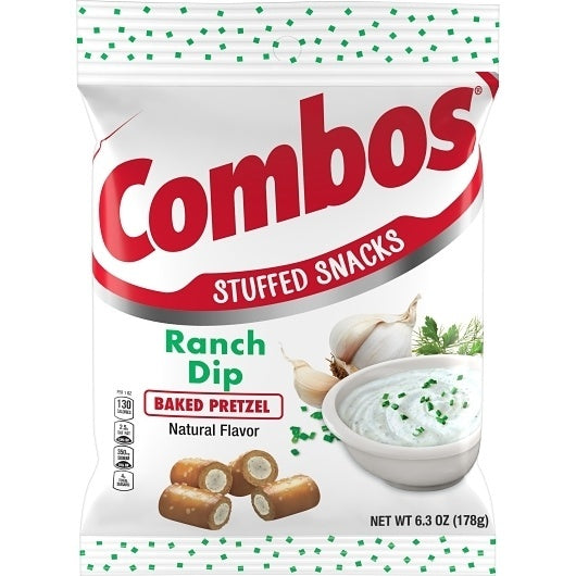 12-PACK OF Ranch Dip Pretzel Per Bag Combos, 12 - 6.3 Oz