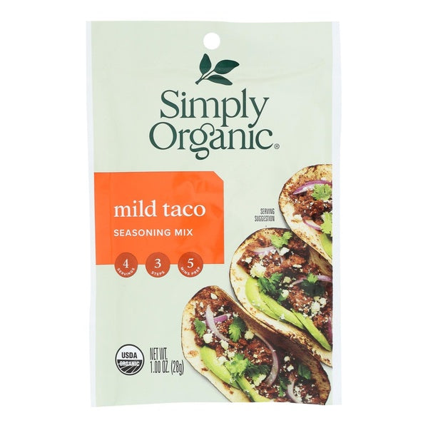 12-PACK OF Mix Taco Seasoning Mild Simply Organic 1 oz
