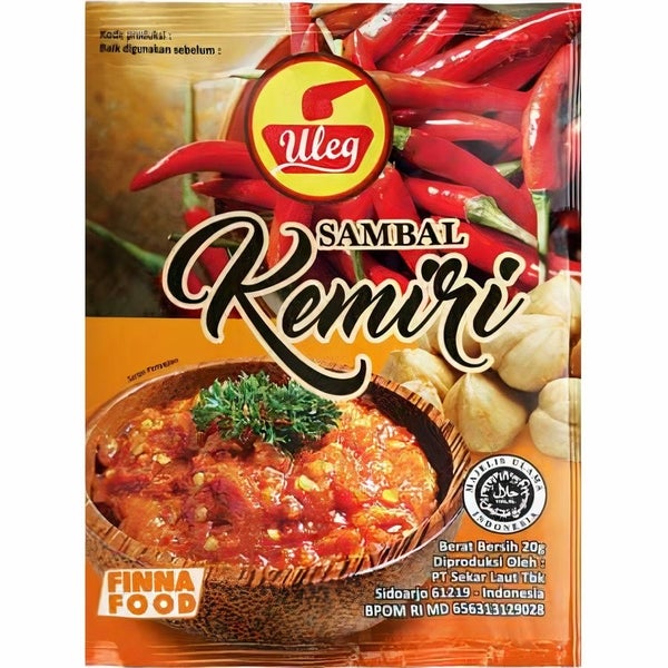 10-PACK OF Sauce Chili Candlenut Kemiri Finna, Takari International