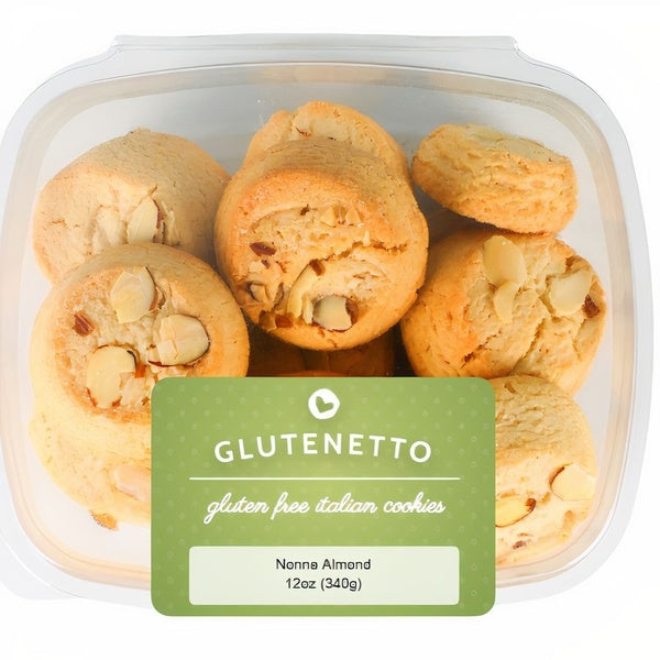 6-PACK OF Cookie Nonna Almond Clamshell Gluten Free, Cookies Con Amore
