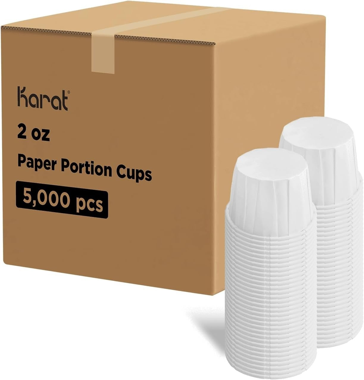 5000-PACK OF Cup Sauce Karat 2oz Paper Portion Cups - 5,000 ct